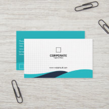 Modern Teal Black Wave Corporate Template