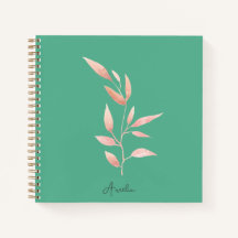 Modern Teal Botanical Leaves Decorative Throw