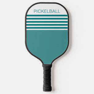 Modern Teal Colored Geometric  Pickleball Paddle