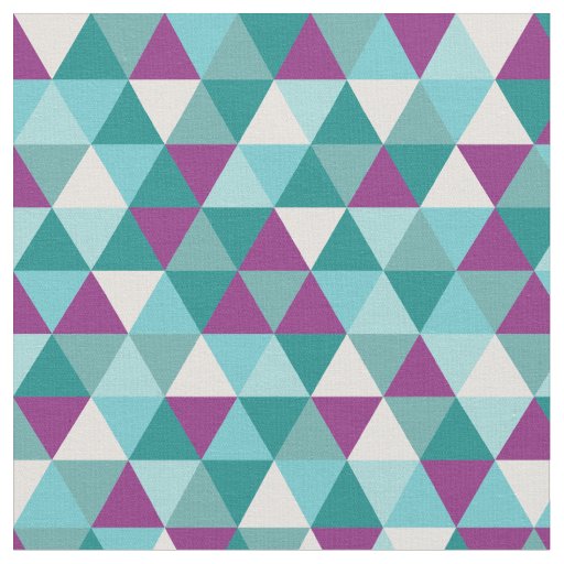 Modern Teal Geometric | Fabric