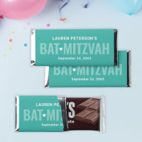 Modern Teal Girls Mitzvah Chocolate