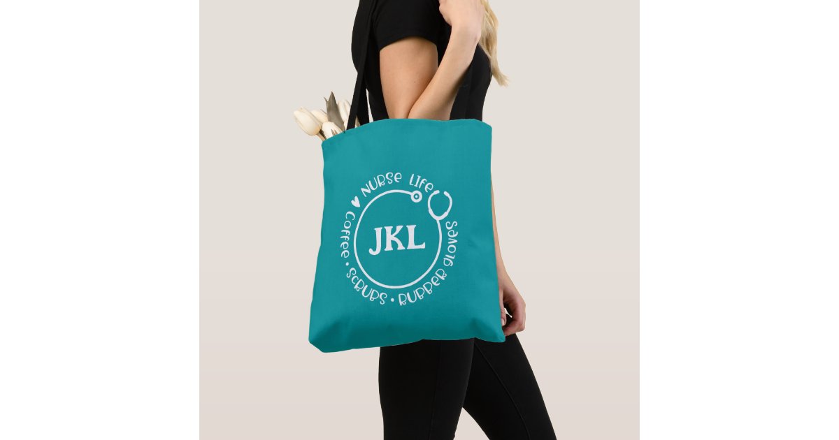 Monogrammed Nurse Tote Bag