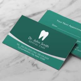 Modern Teal Professional Dental Care Appointment