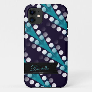 Modern Teal Tribal pattern iPhone 5 Case-mate 11 Case