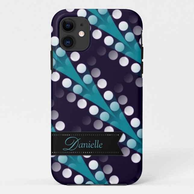 Modern Teal Tribal pattern iPhone 5 Case-mate Case (Back)