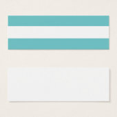 Modern Teal White Stripes Pattern (Front & Back)