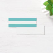 Modern Teal White Stripes Pattern (Desk)