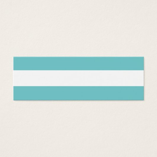 Modern Teal White Stripes Pattern (Front)