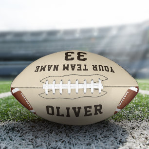 Modern Team Name Player Name Number Custom Football
