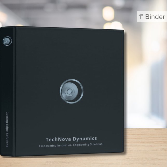 Modern Tech Company Binder with Customizable Logo (Creator Uploaded)