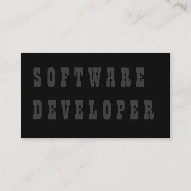 Modern Technical Syntax Coding Professional Business Card (Front)