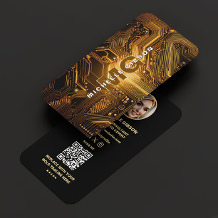Modern Technology Engineer Circuit Developer Business Card