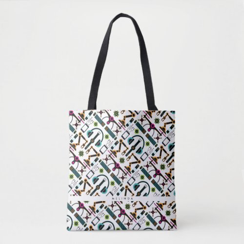 Modern Technology Objects  Equipment Pattern Tote