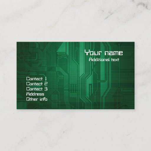 Customizable Modern technology theme business card