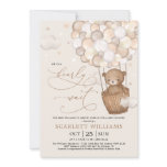 Modern Teddy Bear Hot Air Balloons Baby Shower Invitation Modern Teddy Bear Hot Air Balloons Baby Shower Invitation