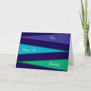 Modern Teenager Birthday Card