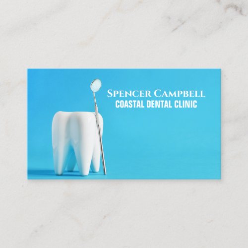 Modern Teeth Dentist Assistant Clinic Dental  Business Card