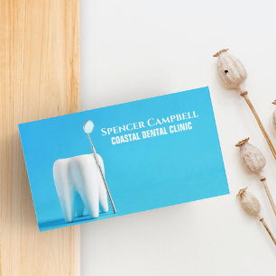 Modern Teeth Dentist Assistant Clinic Dental Business Card