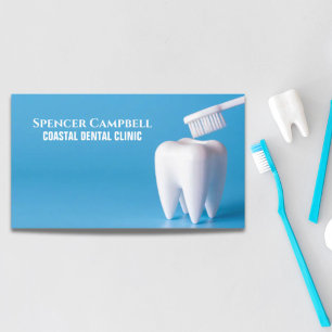 Modern Teeth Dentist Assistant Clinic Dental Business Card