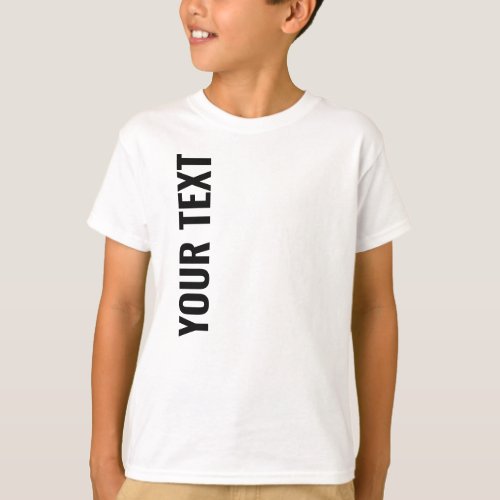 Modern Template Boys Kids Best Cool Big Large Font T_Shirt