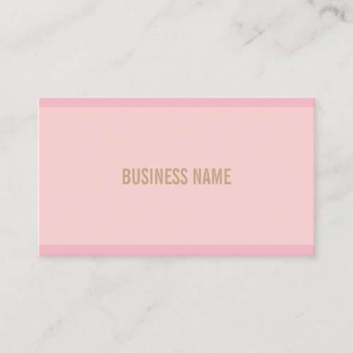 Modern Template Elegant Pink Gold Hand Script Font Business Card