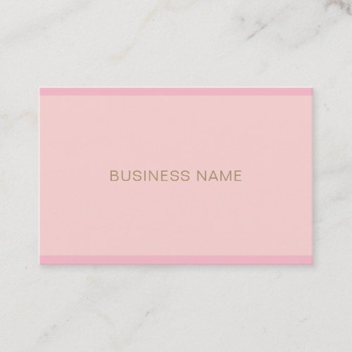 Modern Template Elegant Pink Gold Hand Script Text Business Card
