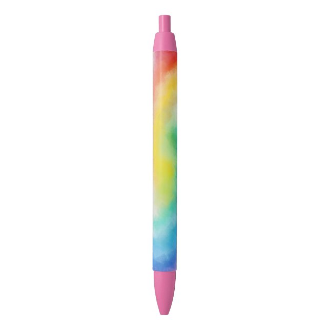 Modern Template Elegant Red Pink Yellow Blue Pen (Front Vertical)