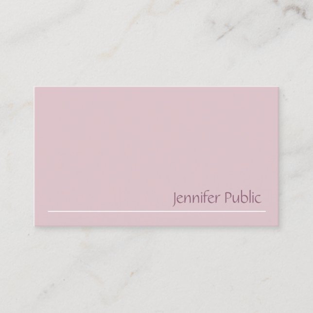 Modern Template Elegant Trendy Professional Chic Business Card (Front)