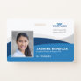 Modern Template Employee Photo Logo Name Nurse ID Badge