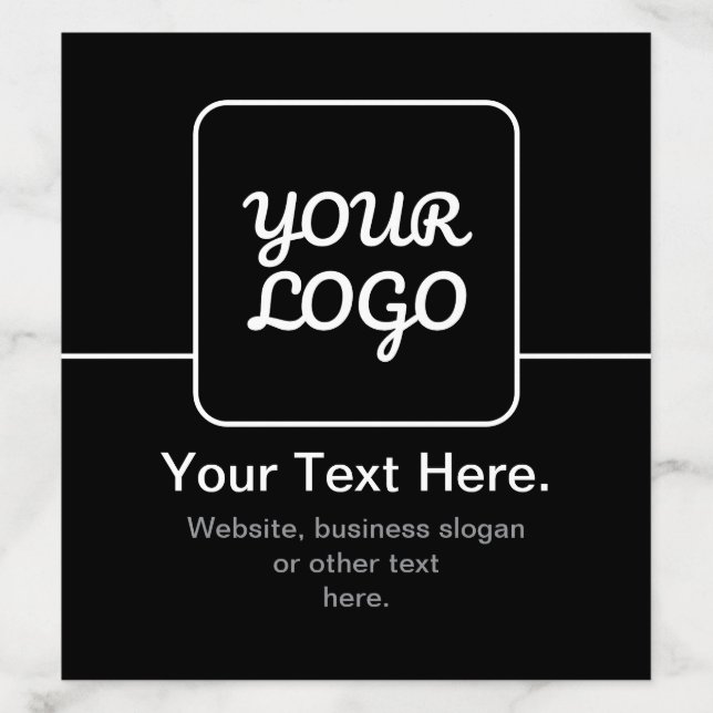 Modern Template for Your Logo | Black & White Envelope Liner (Design)