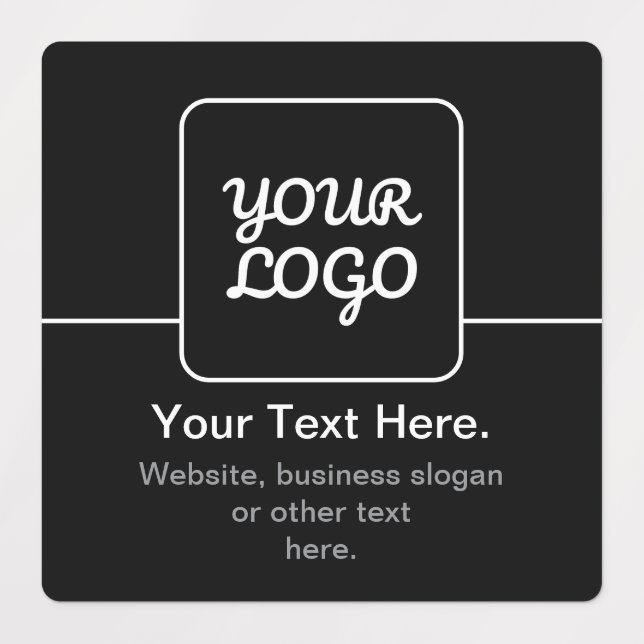Modern Template for Your Logo | Black & White Labels (Design 3)
