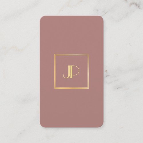 Modern Template Gold Monogram Elegant Professional Business Card