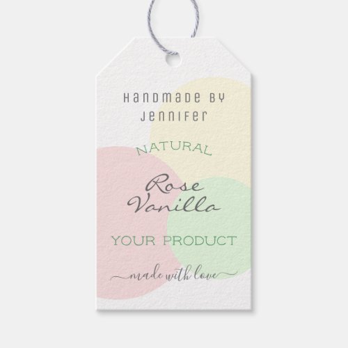Modern Template Pastel Colors Product Packaging  Gift Tags