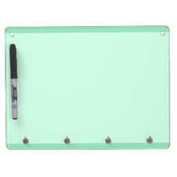 Modern Template Trendy Mint Green Color Elegant Dry Erase Board With Keychain Holder