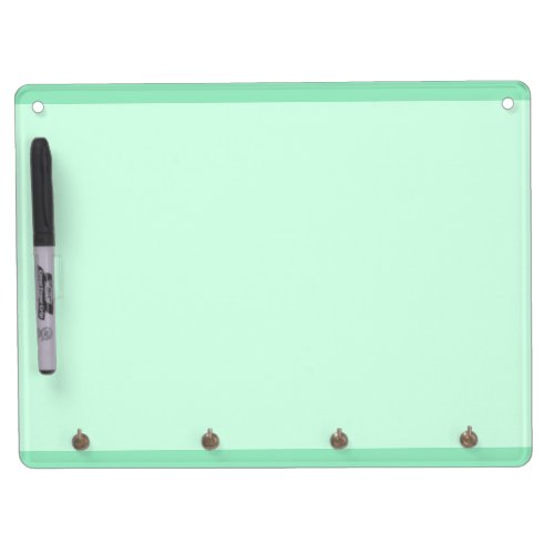 Modern Template Trendy Mint Green Color Elegant Dry Erase Board With Keychain Holder