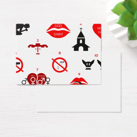 modern ten commandments (Desk)