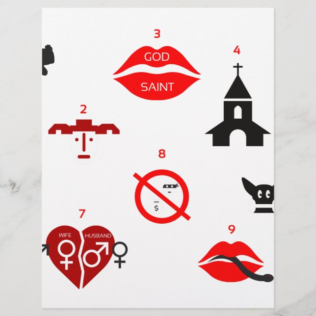 modern ten commandments letterhead (Front)