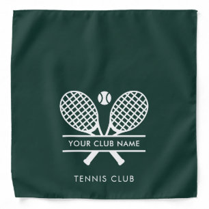 Modern Tennis Club Name Team Custom Bandana