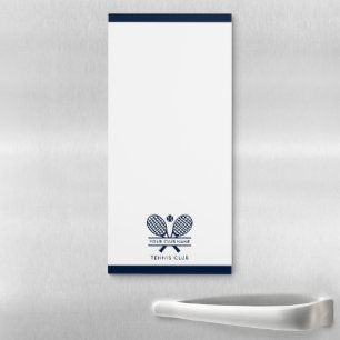 Modern Tennis Club Name Team Swag Magnetic Notepad