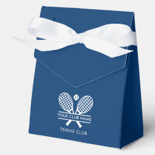 Modern Tennis Country Club Name Team Events Favor Boxes