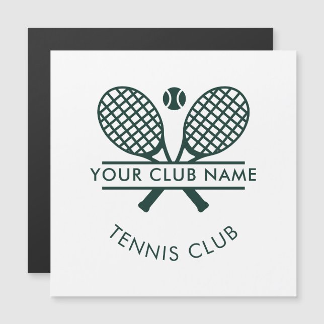 Modern Tennis Country Club Name Team Player Custom (Front/Back)