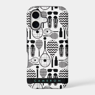 Modern Tennis Equipment & Accessories Pattern Case