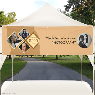 Modern Terracotta 4 Photo Promotional Business Banner