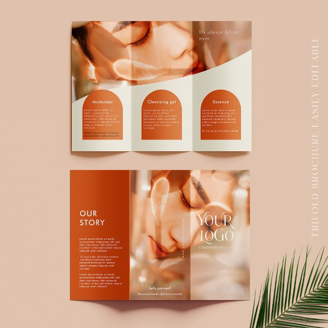Modern Terracotta Business Trifold Brochure  (Creator Uploaded)