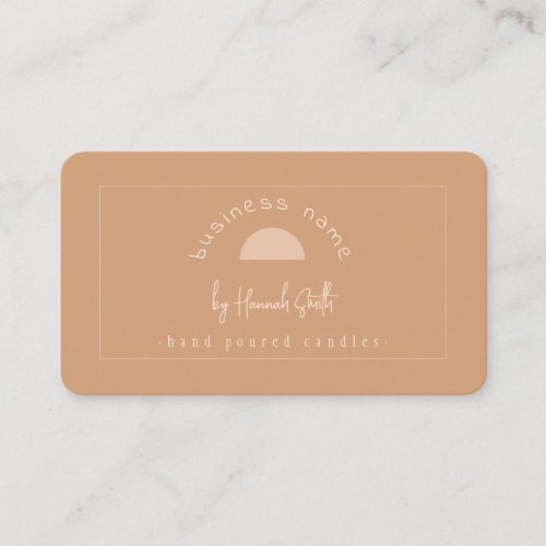 Modern Terracotta Candle Business Card