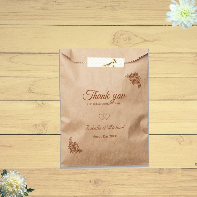 Modern Terracotta Favor Bag (Creator Uploaded)