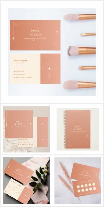 Modern Terracotta Gradient Makeup Artist