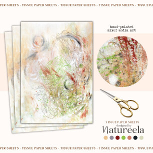 Modern Terracotta Pattern Abstract Tissue Paper