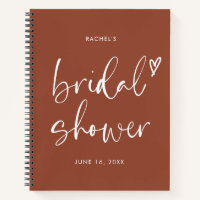 Modern Terracotta Script Calligraphy Bridal Shower
