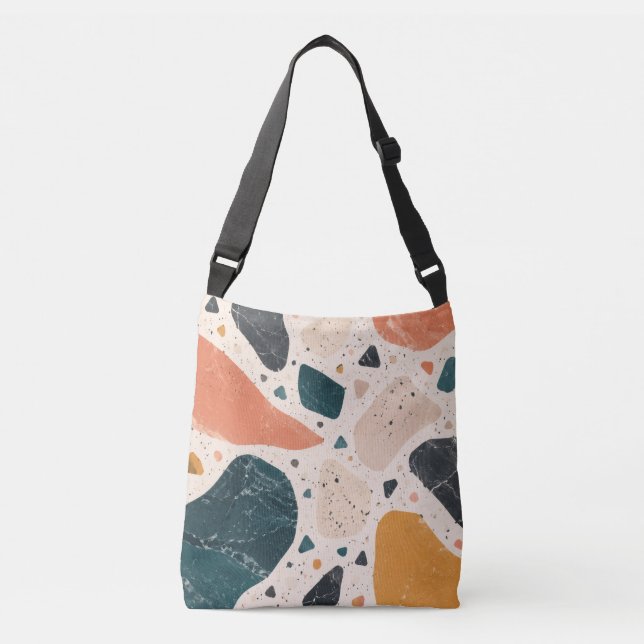 Modern Terrazzo Abstract Tote Bag (Front)